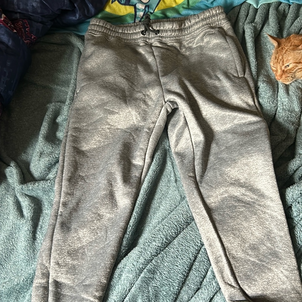 Encrypted Gray Men’s Medium Fleece Joggers
